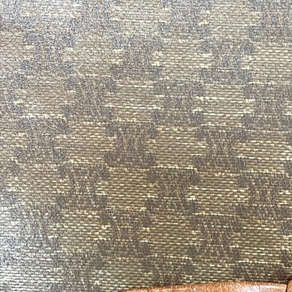 Celine Macadam Coated Canvas Brown Tan Crossbody Bag Flap Close Bow - Picture 4 of 17